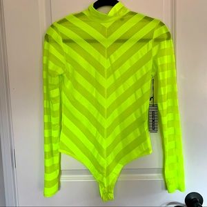Haute Monde Chartreuse Bodysuit